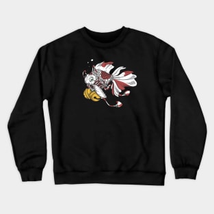 Japanese Goldfish with Lucky Bells Art Print Crewneck Sweatshirt